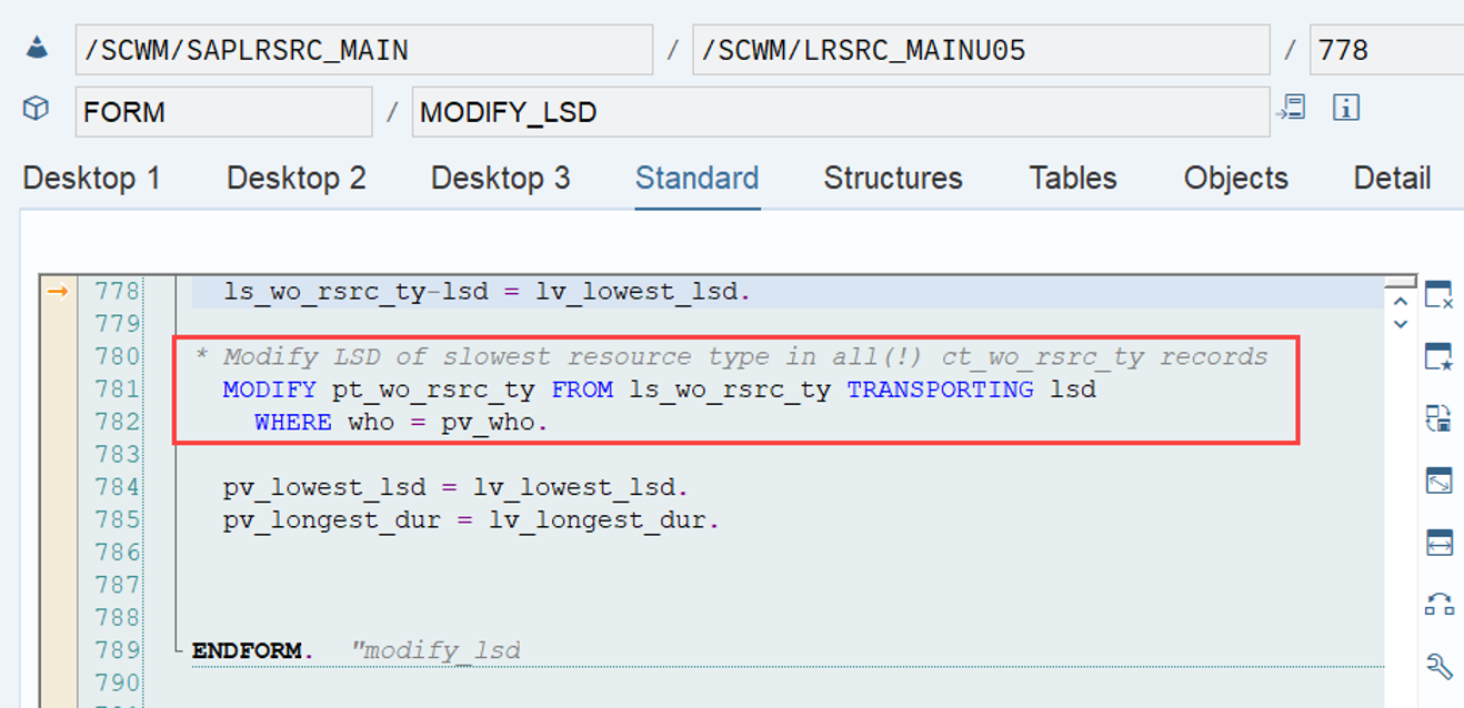 SAP EWM Latest Start Date LSD_35